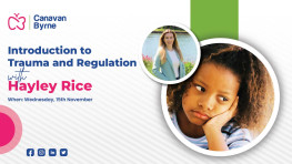 Hayley Rice discussing trauma regulation in an early years educational setting